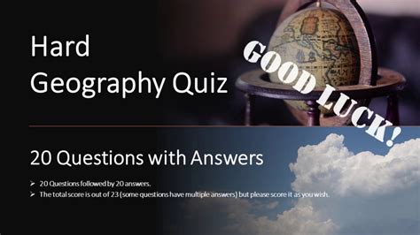 very hard geography test|20 hard geography questions and answers.